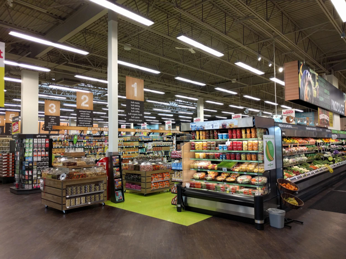 Produce and Bulk Food aisles at the grocery store