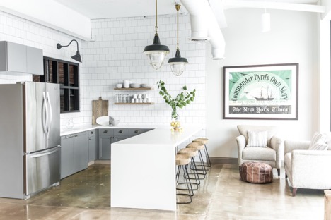 renovated front kitchen area