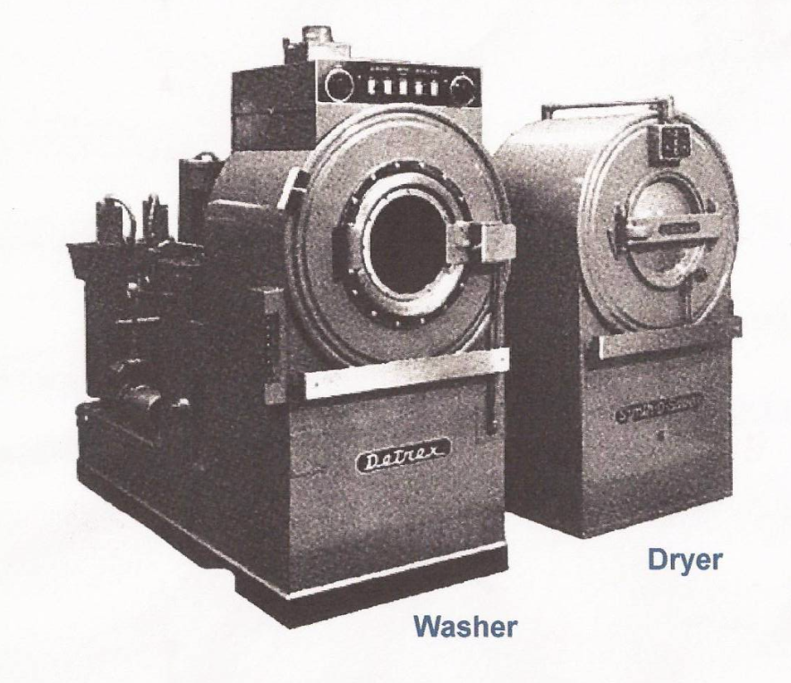 1st generation drycleaning machine with separate washer and dryer
