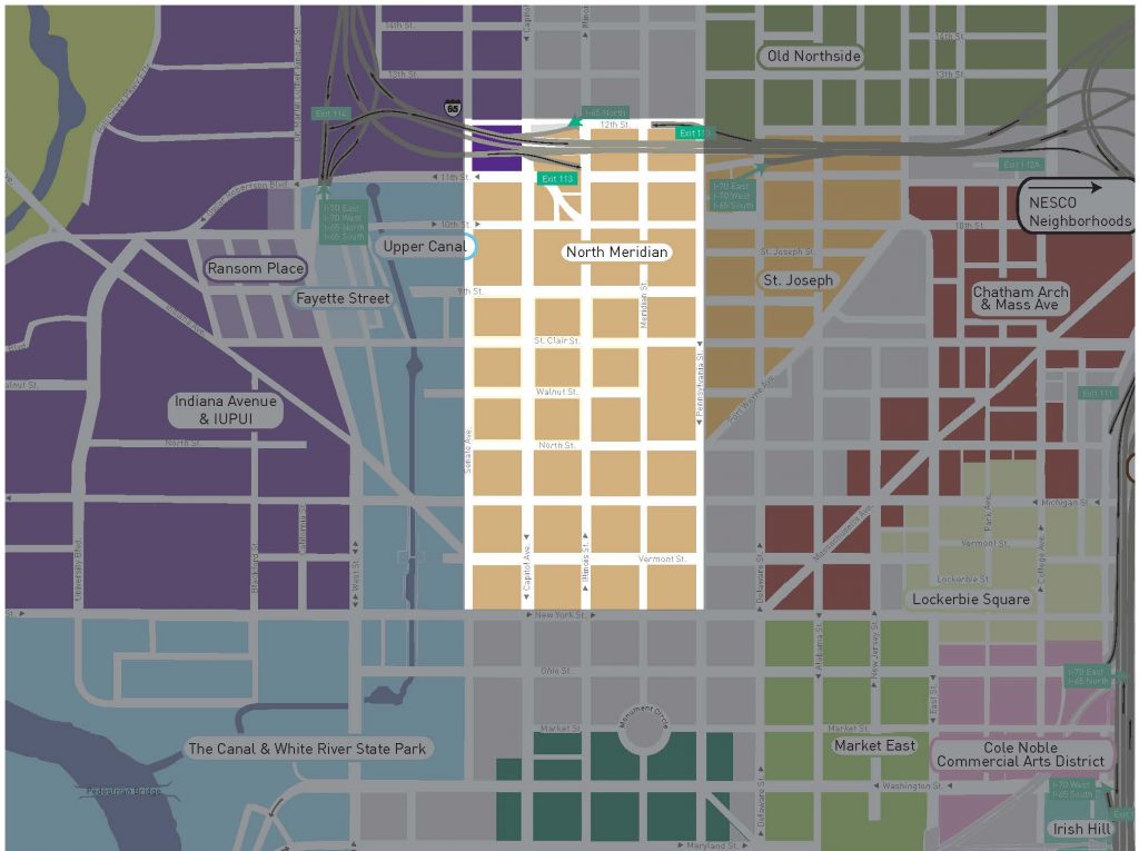 North Meridian Neighborhood Map